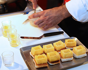 Participante del concurso internacional de tapas