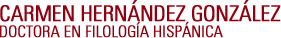 Carmen Hernández González - Doctora en filologia hispana