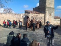 Grupo de alumnos acude a los exteriores de un rodaje 