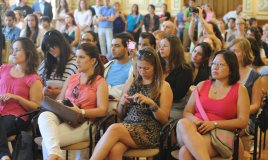 Nuestros alumnos son recibidos en el salón de recepciones del Ayuntamiento de Valladolid